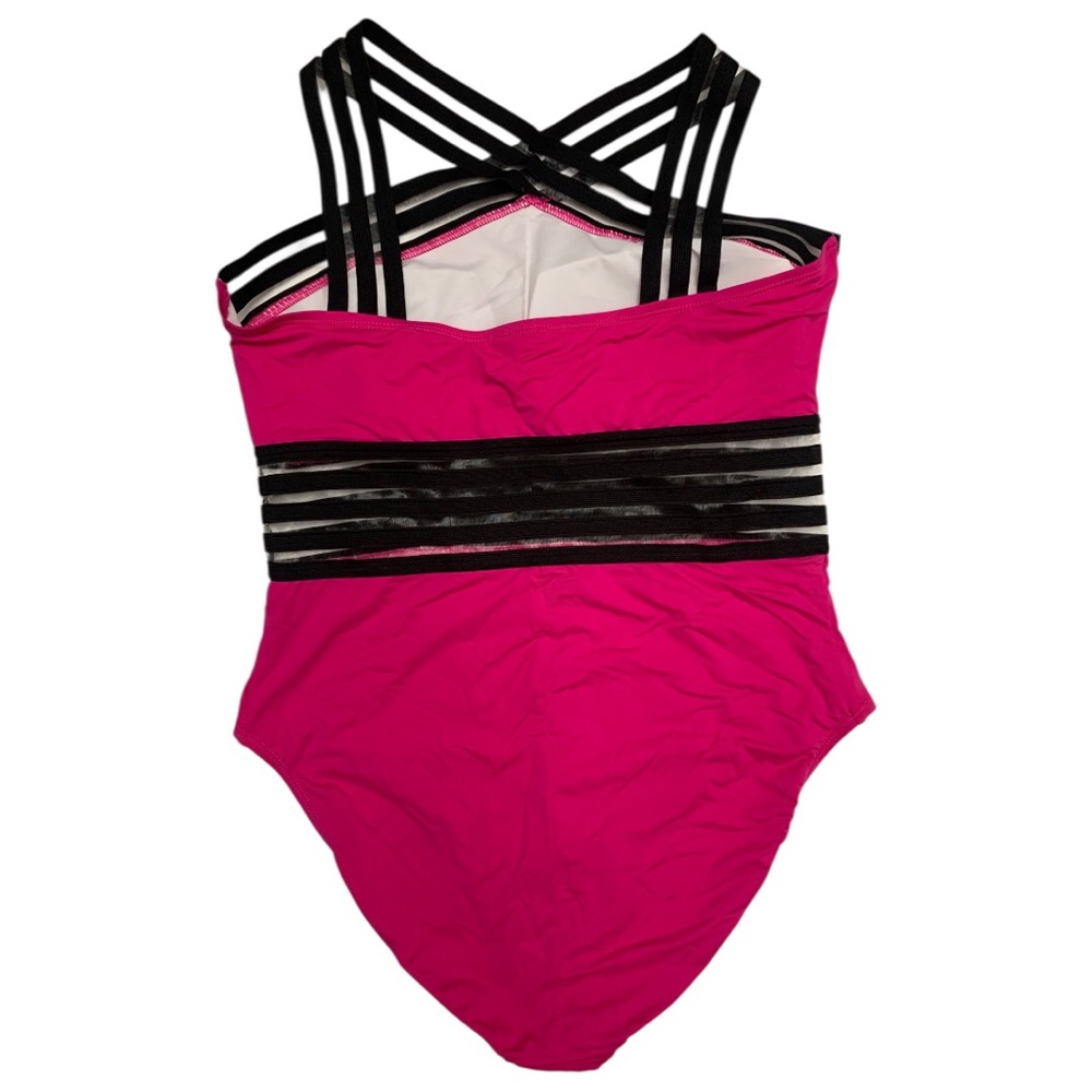 Hilor women's one-piece front crossover swimsuit - Picture 4 of 8